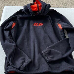 Harley-Davidson Black Fleece Hoodie with Orange Trim